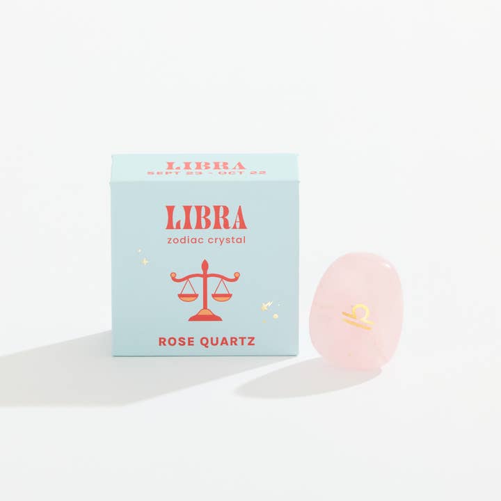 GeoCentral - Wholesale Spiritual Stone/Crystal - Libra Boxed Zodiac Crystal – Rose Quartz