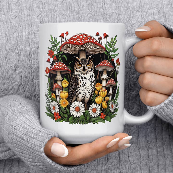 Loftipop - Wholesale Coffee Mug - Woodland Forest Owl Coffee Mug, Whimsical Cottagecore Gifts4