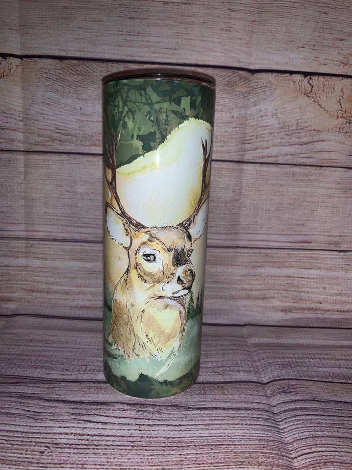 Deer knowledge Tumbler for wholesale by Tiffany’s Grace Boutique