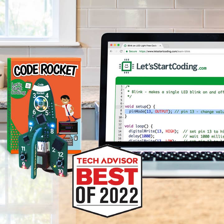 Code Rocket Coding Toy for Kids 8-12 | Block & Typed Code for wholesale by Let's Start Coding