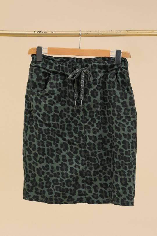 Cbelle - Vente Jupe – femme - Jupe imprimée leopard0