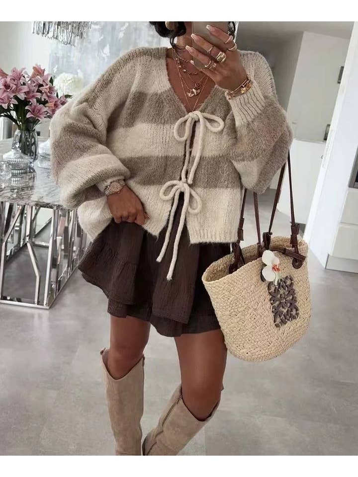 ESTEE BROWN - Wholesale Cardigan – Women’s - Wool Cardigan - 253601