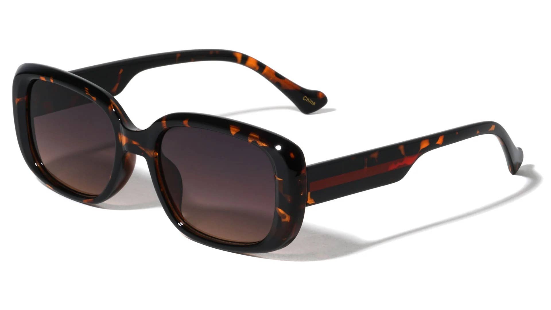 Sunrayzz Imports - Wholesale Sunglasses - Women's - Duo-Tone Color Line Temple Sunglasses p10364