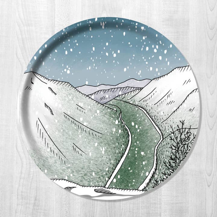 Beauty of the Season Wooden Tray - Round for wholesale by Sherpa Ant