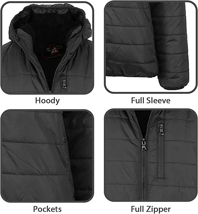 Galaxy By Harvic - Wholesale Puffer Jacket - Men's -  Men's Sherpa-Lined Hooded Puffer Jacket13