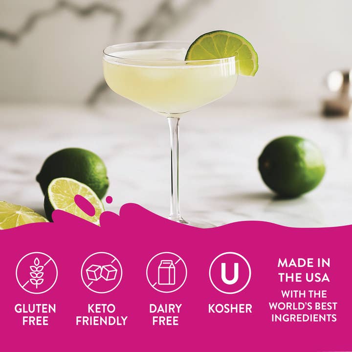 Jordan's Skinny Mixes - Wholesale Cocktail Mix/Syrup - Sugar Free Lime Syrup - 375ml Bar Syrup Mixer4