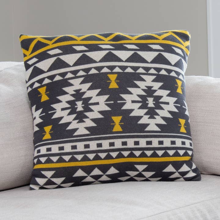 Skye 18X18" Recycled Cotton Decorative Throw Pillow for wholesale by Elsie & Zoey