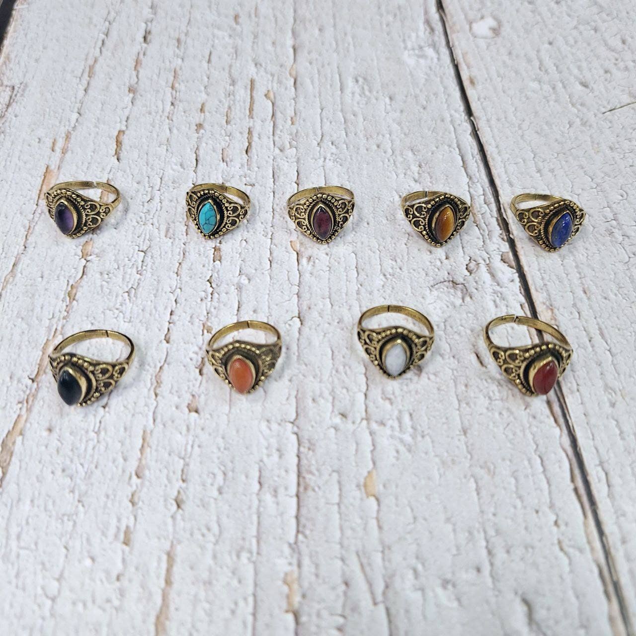 Hecho a mano - Wholesale Single Stone/Solitaire Ring - Assortment of rings20