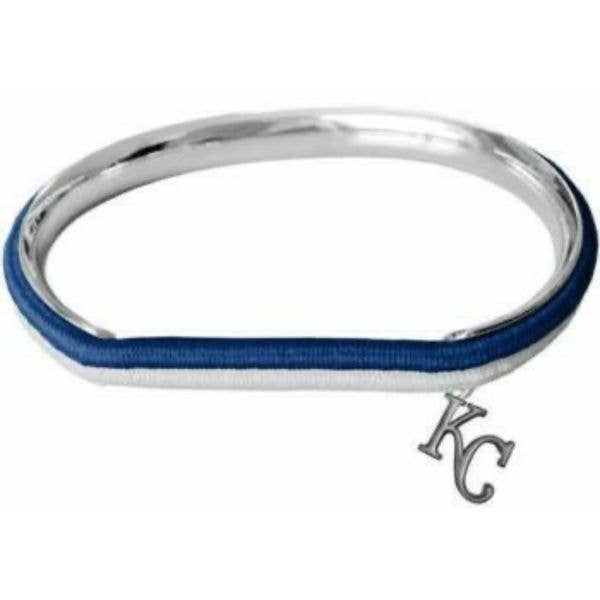 Kansas City Royals - Hair Tie / Bangle Bracelet for wholesale by St. Louis Wholesale LLC