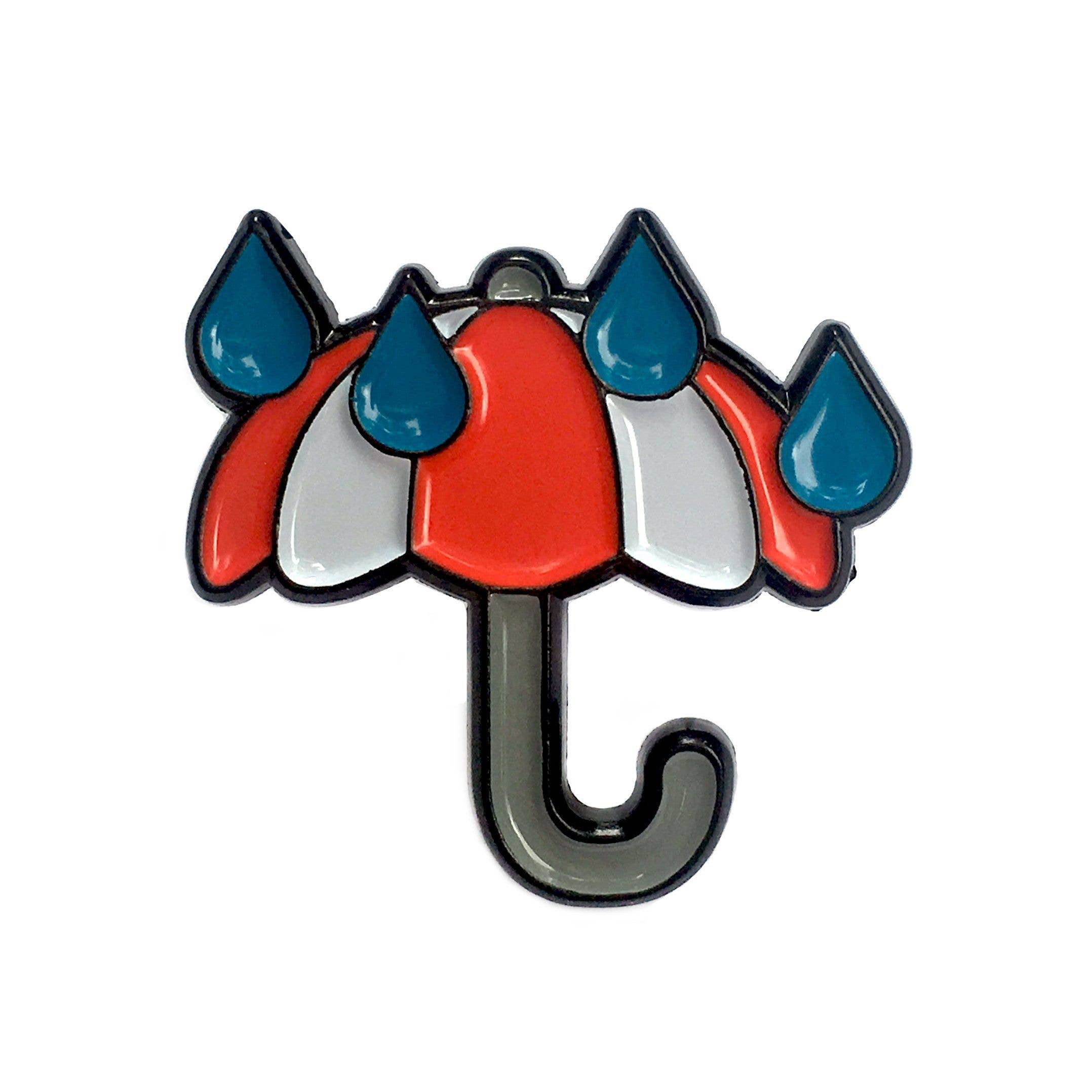 Kolorspun Pins - Vente Épinglettes/boutons - Pin émail Emoji Parapluie Pluie1