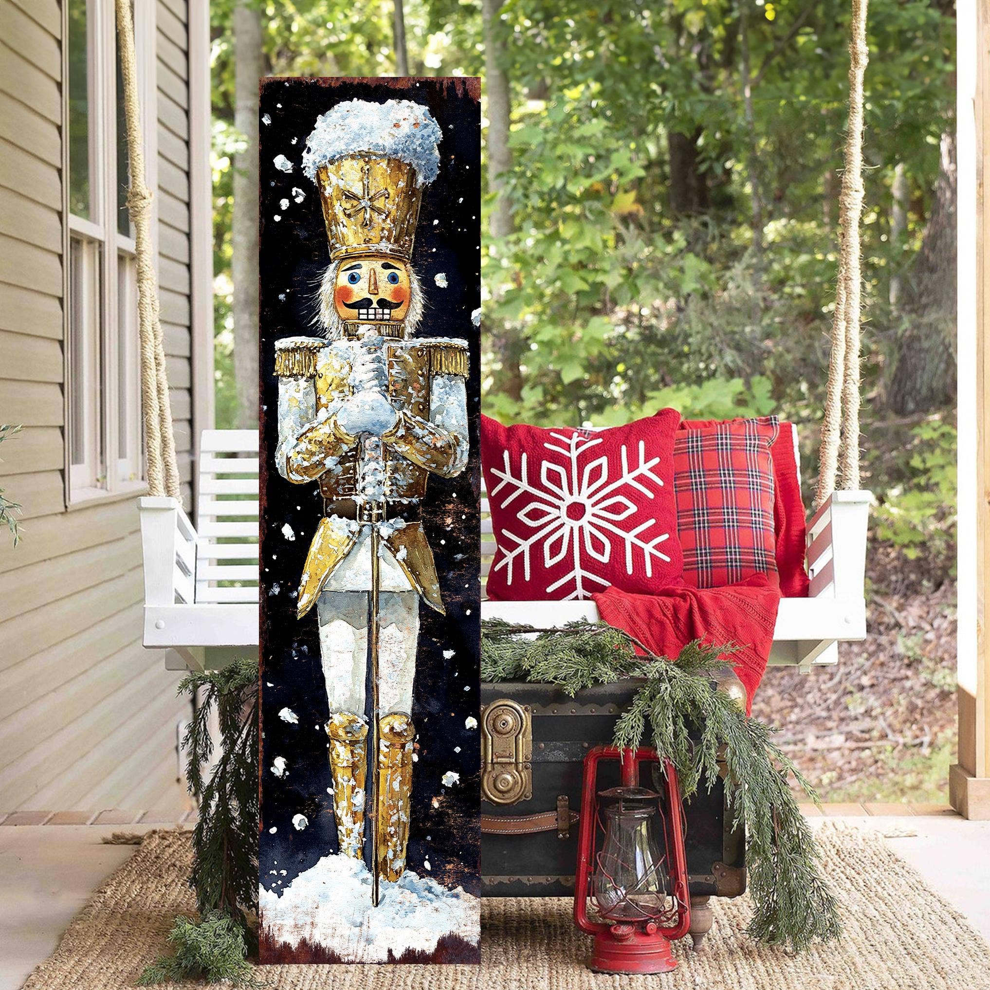TX USA Corporation - Wholesale Christmas Decoration - Festive Nutcracker Christmas Welcome Porch Sign | Vertical Outdoor Holiday Decor6