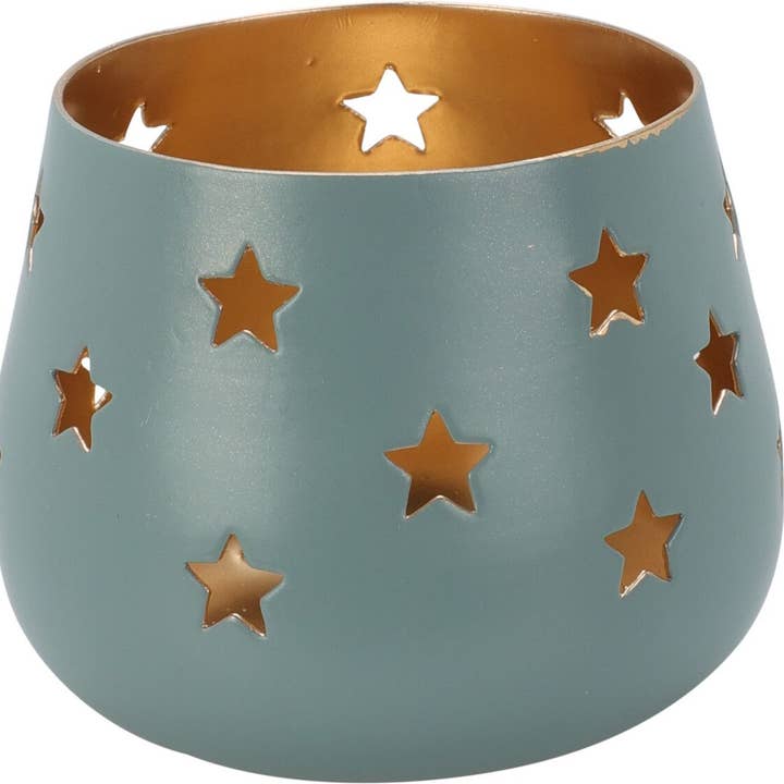 DRYdecorations - Wholesale Candle Holder - Theelichthouder metaal met sterren1