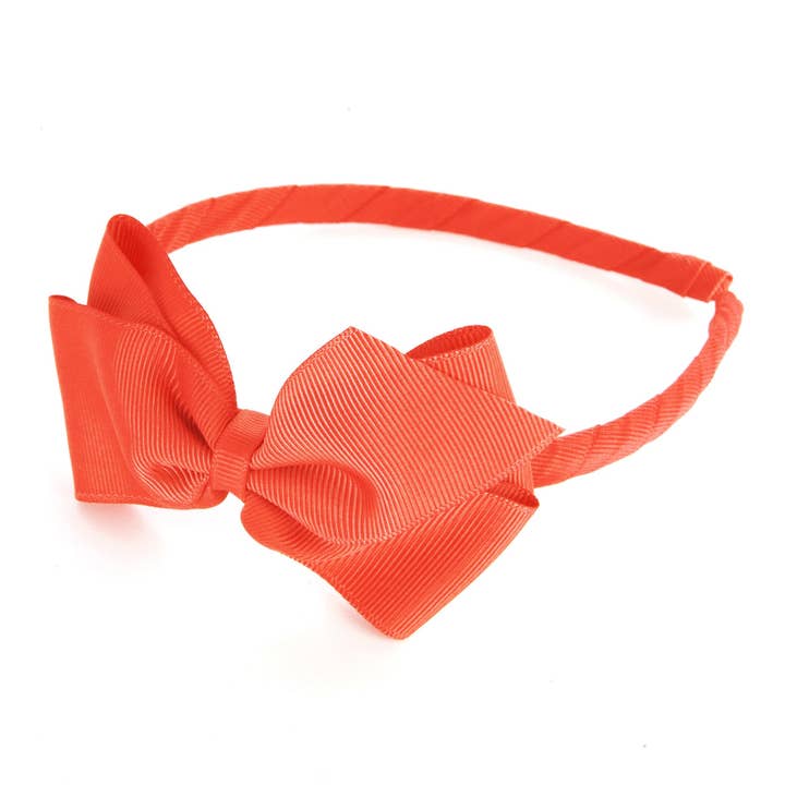 Stora Neon Orange Alice Band för wholesale av Verity Jones London