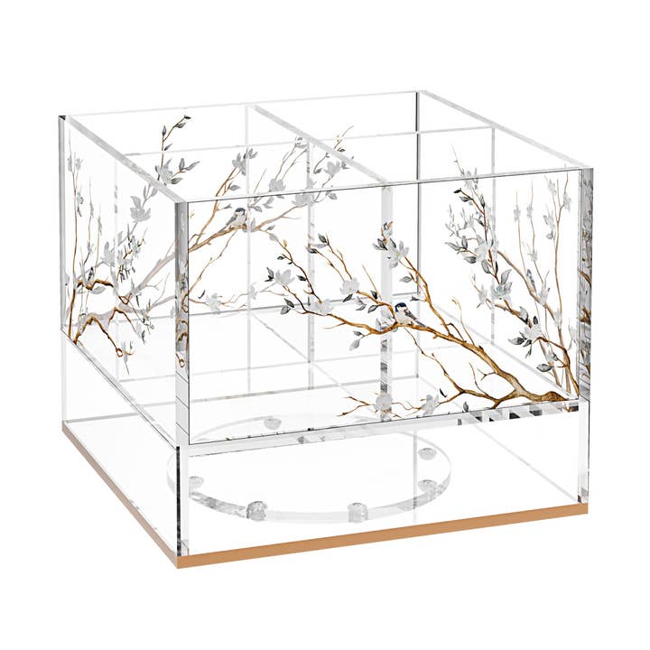 Botanical Blooms Swivel Cutlery Holder for wholesale by Feldart LLC