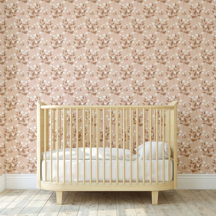 Miriam Wallpaper (Blush) from The Marlow Collection for wholesale by Everett Park