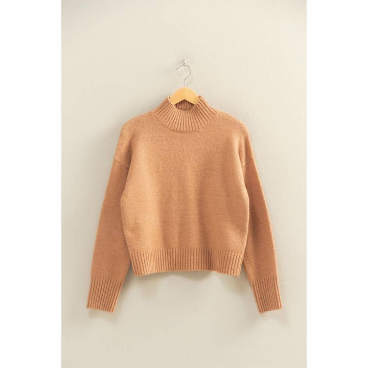 HYFVE - Wholesale Knit Sweater - Women's - High Neck Drop Shoulder Sweater17