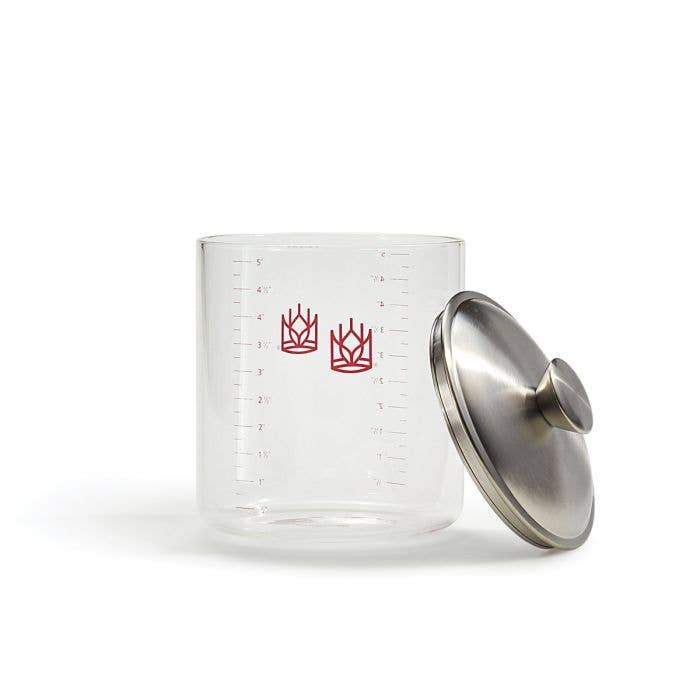 HIC - Harold Import Co. - Wholesale Kitchen Tool/Gadget - King Arthur Baking Glass Sourdough Crock1