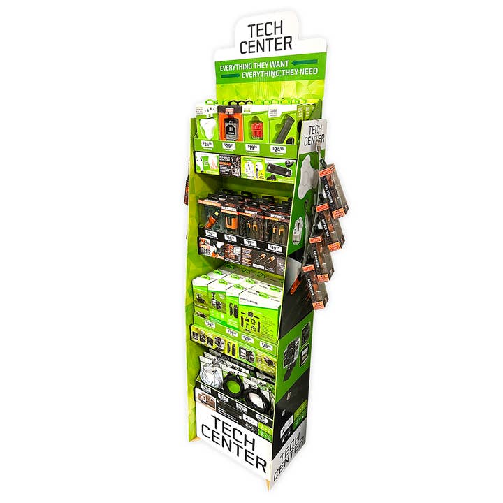 Tech Gift Center Assortment Floor Display - 62PC/Display for wholesale by Novelty Brands