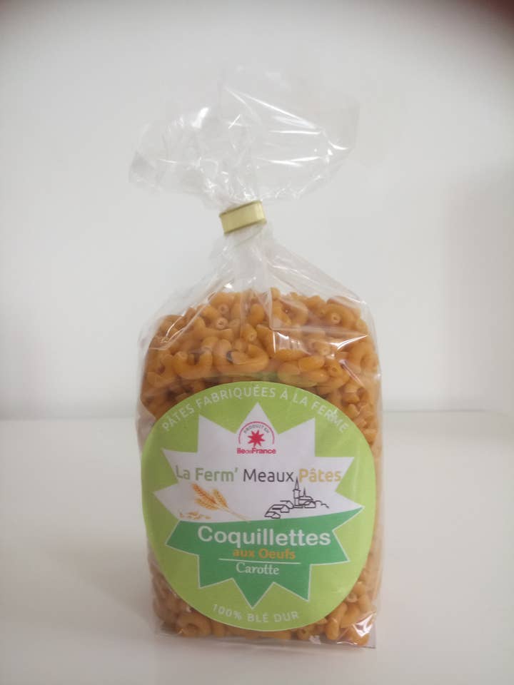Karotte und Eierschalen - 250 g für den Großhandel von La Ferm'Meaux Pâtes