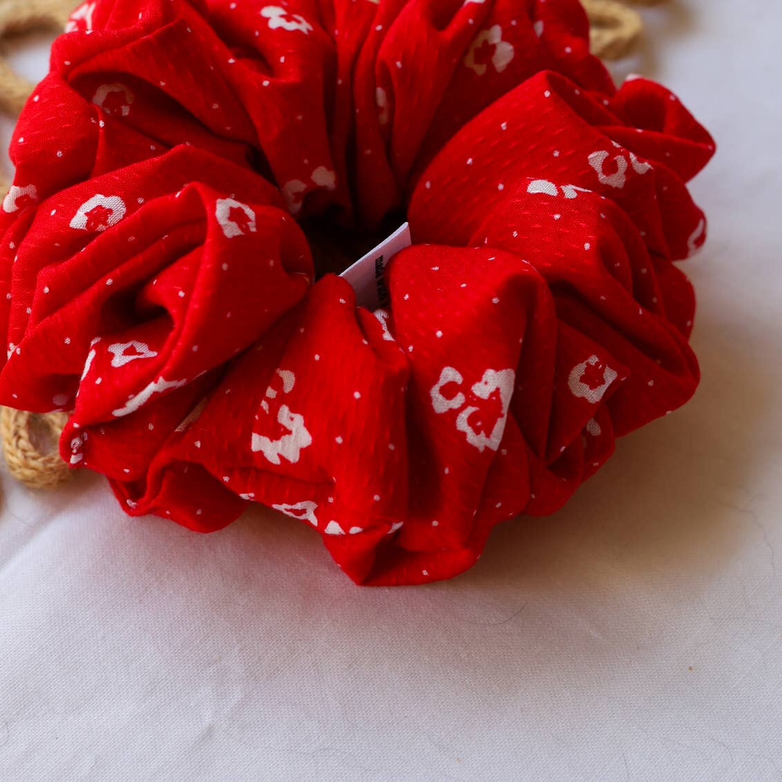 Wild Rose Accessories - Wholesale Scrunchie - Women's - Red Floral Scrunchie1