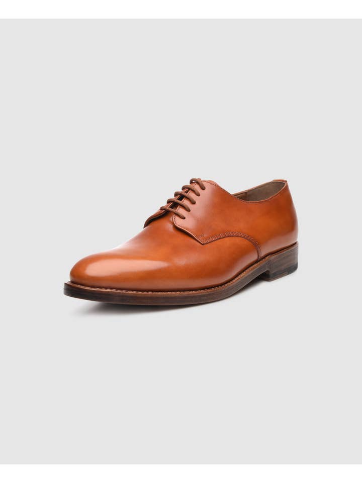 Heinrich Dinkelacker – Großhandel Oxford-Schuhe – Herren – Luzern Plain TC, Klassiker, Rahmengenäht, Kalbsleder, Braun