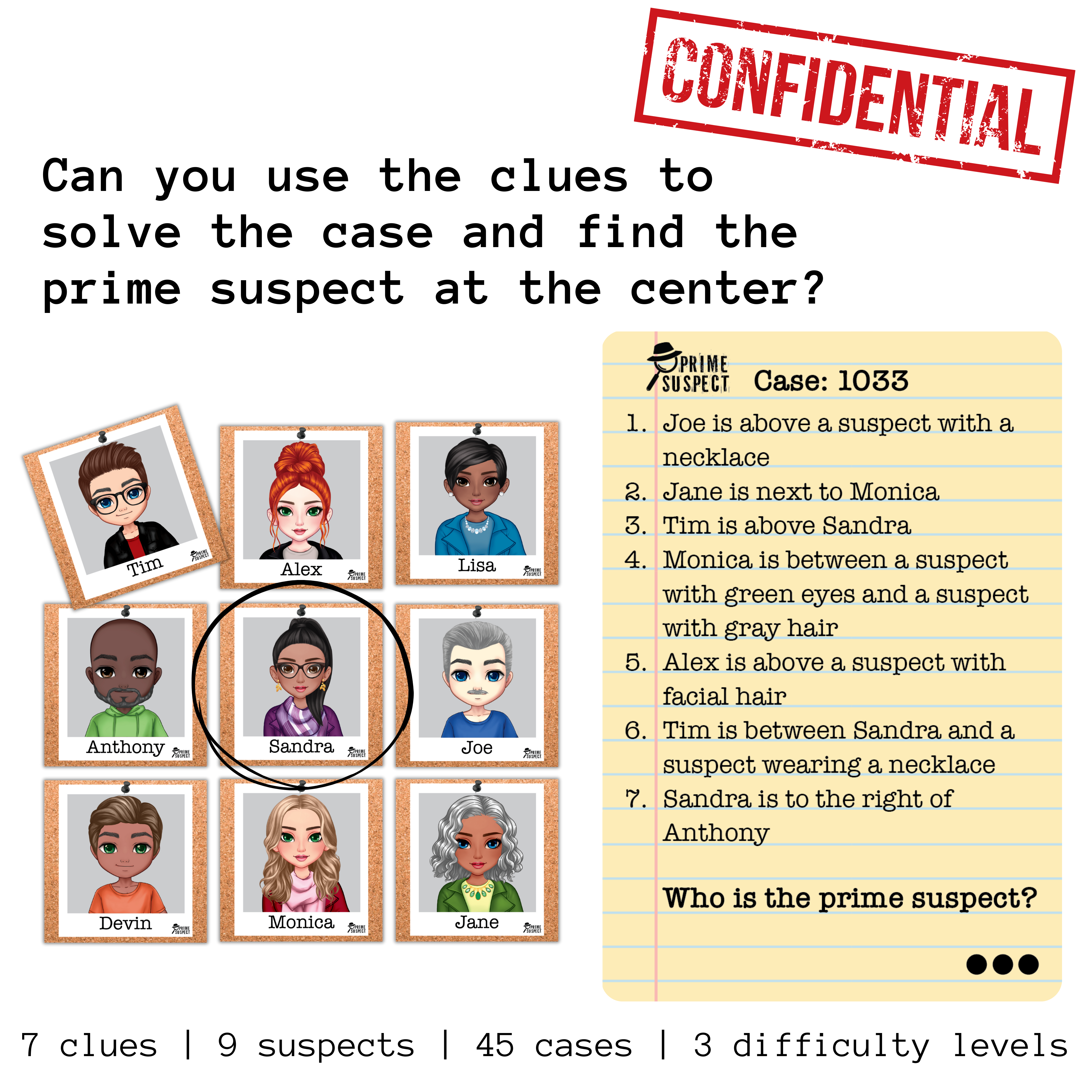 Fun Squared Games - Wholesale Brain Game - Kids - Prime Suspect: Original3