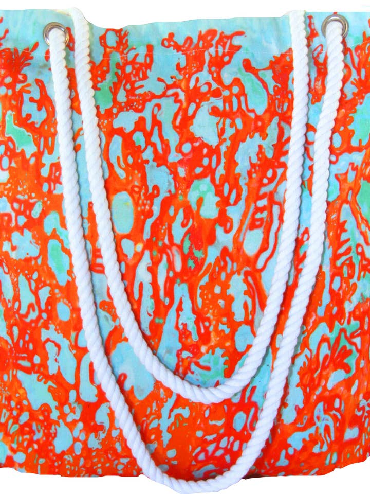 Bolsa de playa Coral, bolsa de mano, bolsa de compras para venta al por mayor de My Island LLC