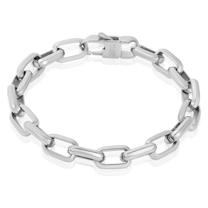 Invicta Jewelry Large Oval Link Chain Bracelet (10mm) - 9" for wholesale by West Coast Jewelry