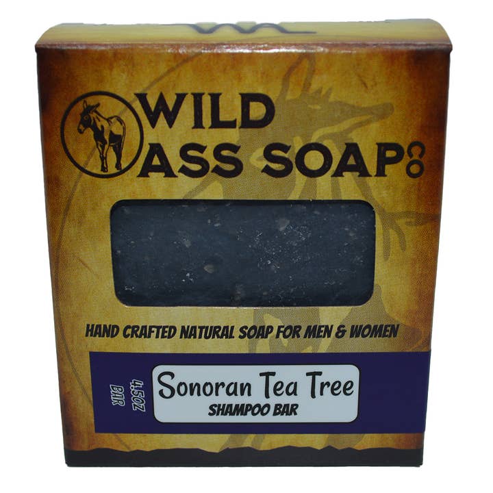 Barre de shampoing à l'arbre à thé Sonoran pour la vente par Wild Ass Soap Co