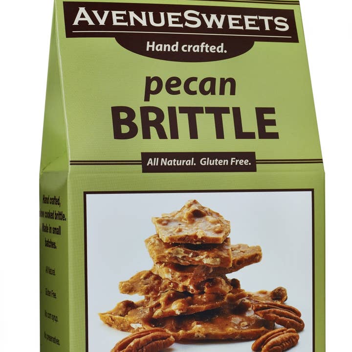 Pecan Brittle 7oz. Box for wholesale by AvenueSweets