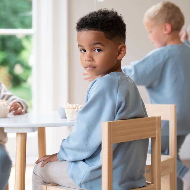 *WHOLESALE* Cotton Sweatshirt - Cornflower Blue and other Purchase Wholesale bob blossom. Free Returns & Net 60 Terms on Faire trending on Faire.