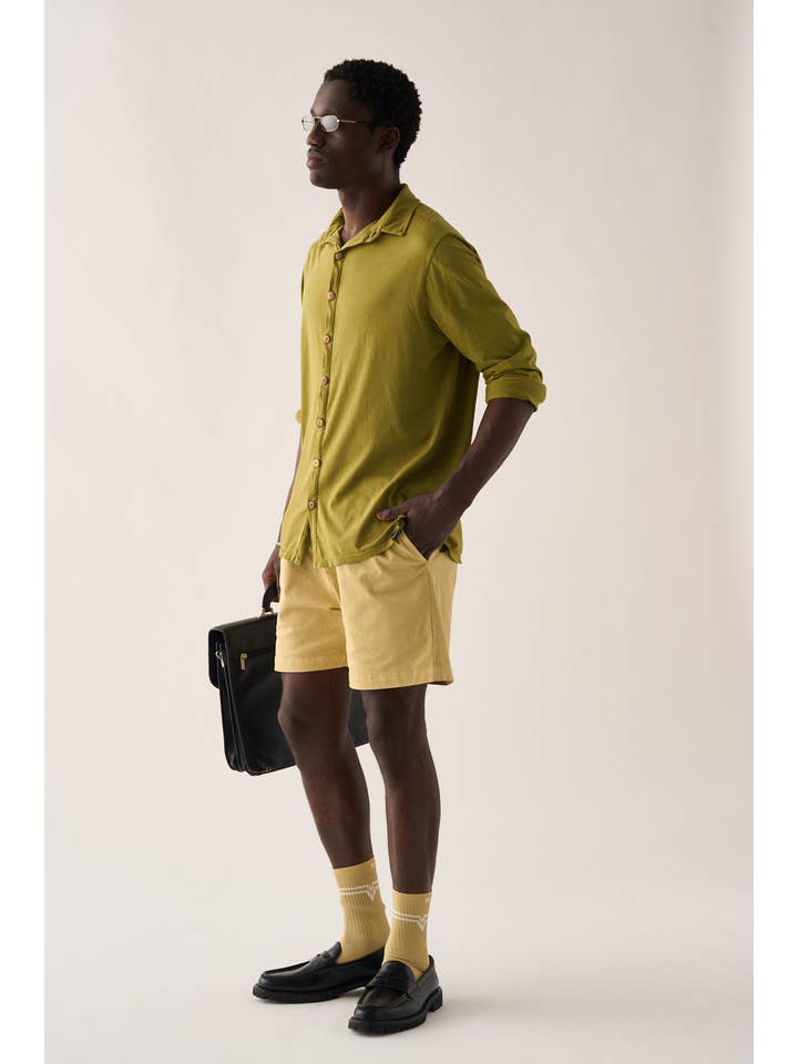 Pitagora - Wholesale Shorts - Men's - Flatwhite Bermuda Shorts