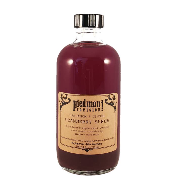 Piedmont Provisions - Wholesale Cocktail Mix/Syrup - Cranberry Ginger Cardamom Shrub