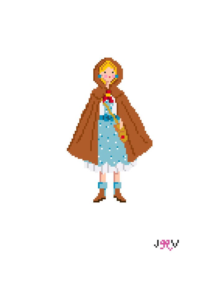 JV244 - Holly Stranger Things pour la vente par Jennifer Vallez Needlepoint