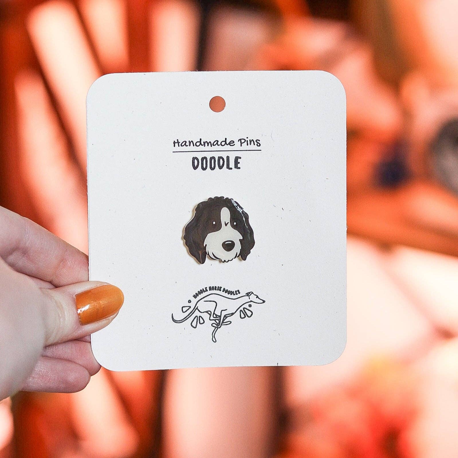 Noodle Horse Doodles - Wholesale Lapel Pin/Button - Doodle - Handmade Pin4