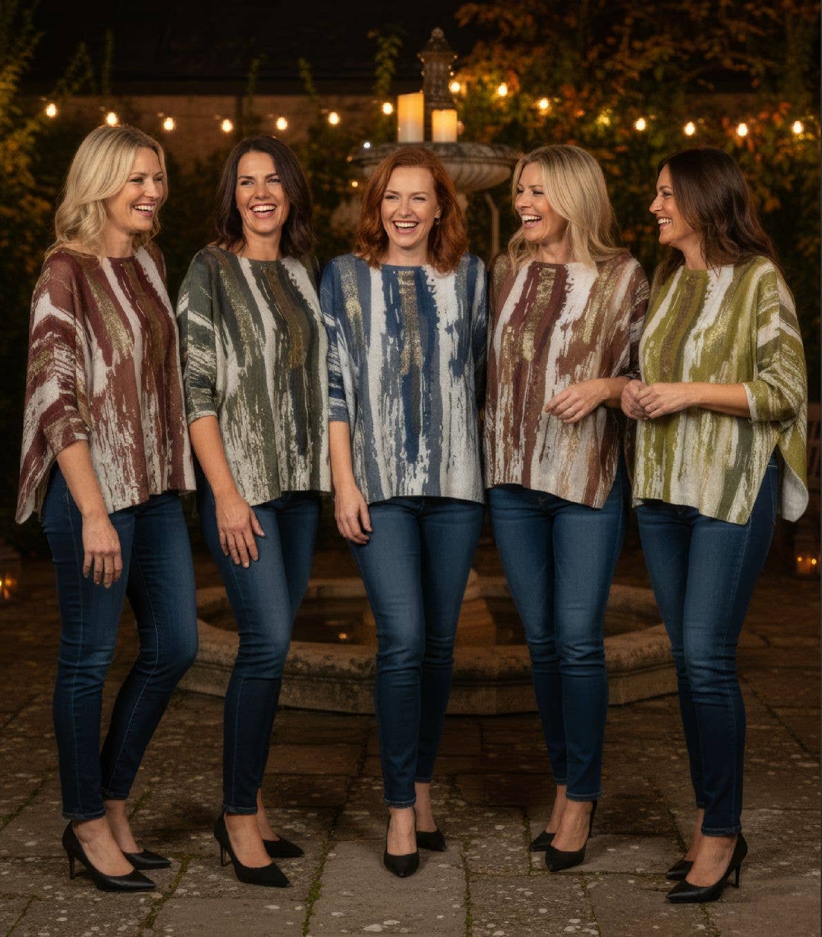 Grøn Guld Metallisk Abstrakt Mesh Strik for engroshandel på Faire5