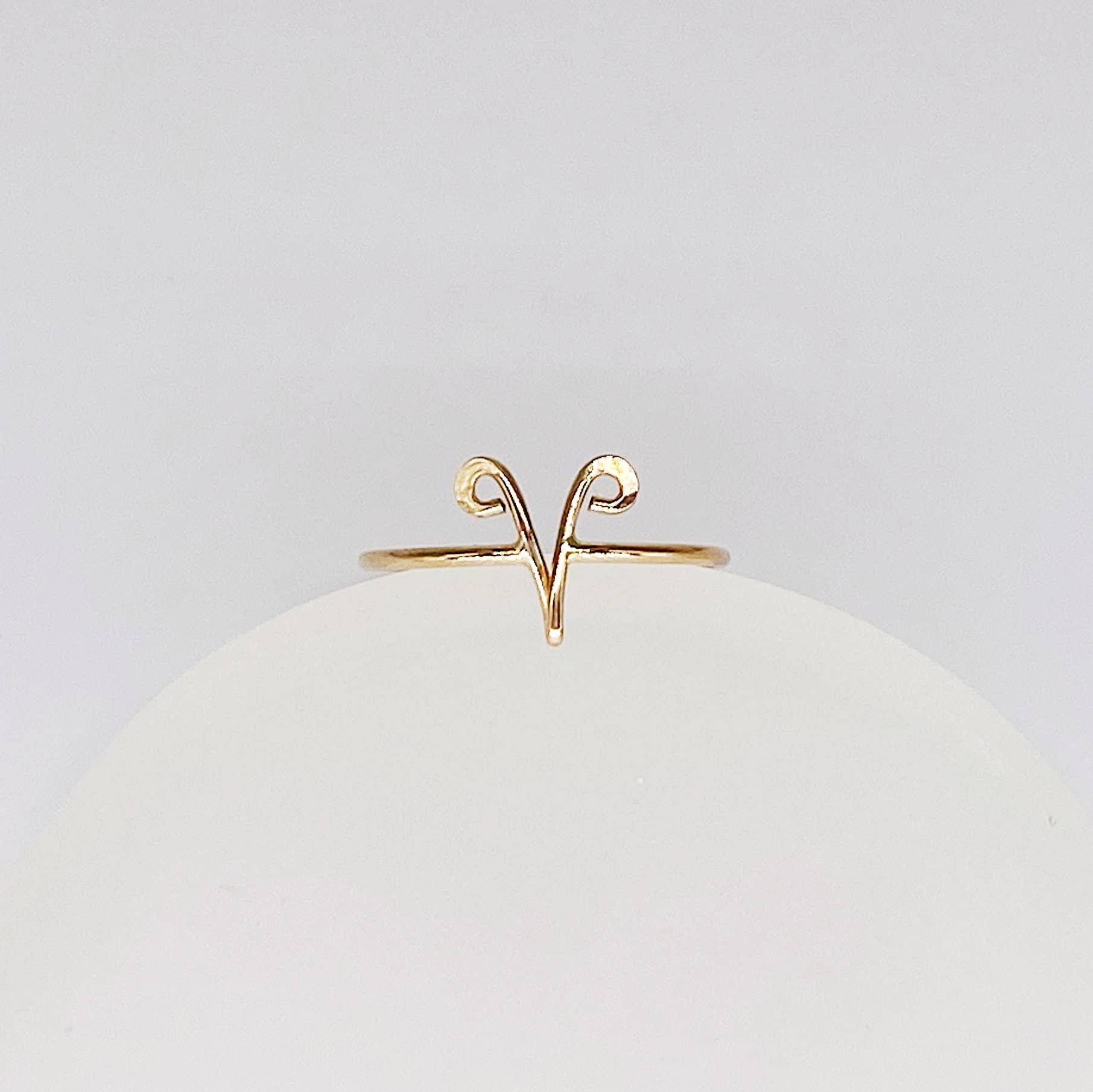 From Brooklyn With Love - Vente Anneau/bague à empiler - Bague Bélier | Bague d'astrologie en or 14 carats1