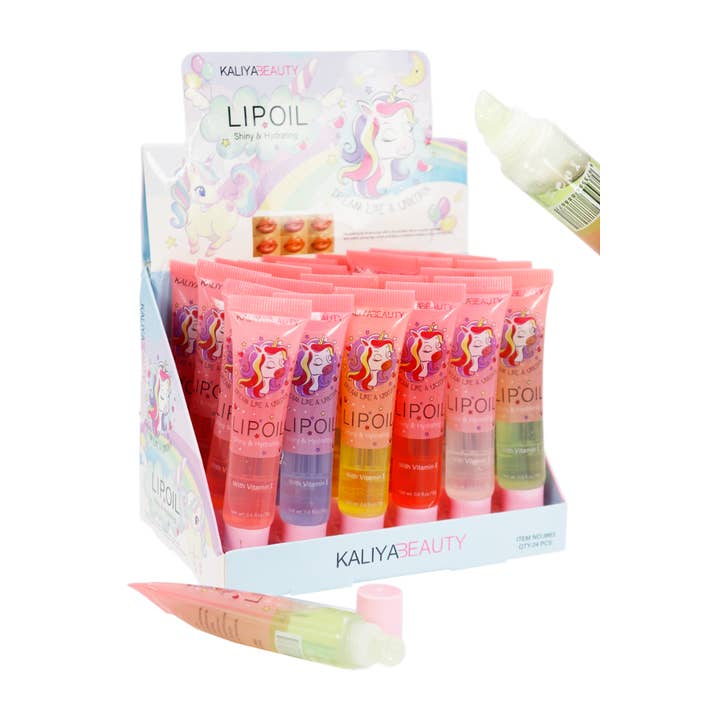 Cap Zone - Wholesale Lip Gloss - Unicorn Liquid Lip Oil Gloss Tube - Expires 2025/11
