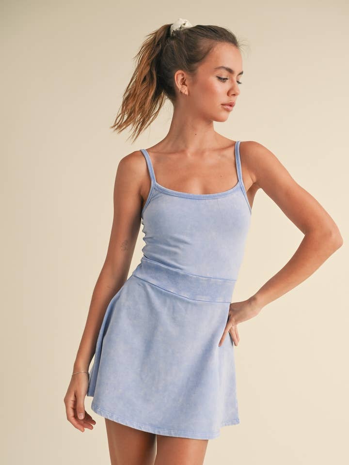 KIMBERLY C - Wholesale Dress - Women's - Mineral Wash Cami Mini Dress