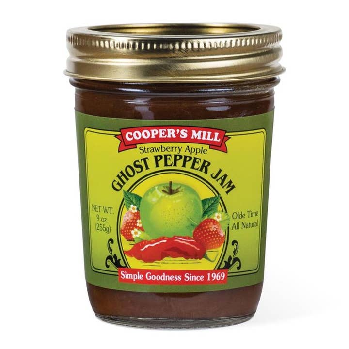 Cooper's Mill - Wholesale Jam/Jelly - Strawberry Apple Ghost Pepper Jam - Half Pint