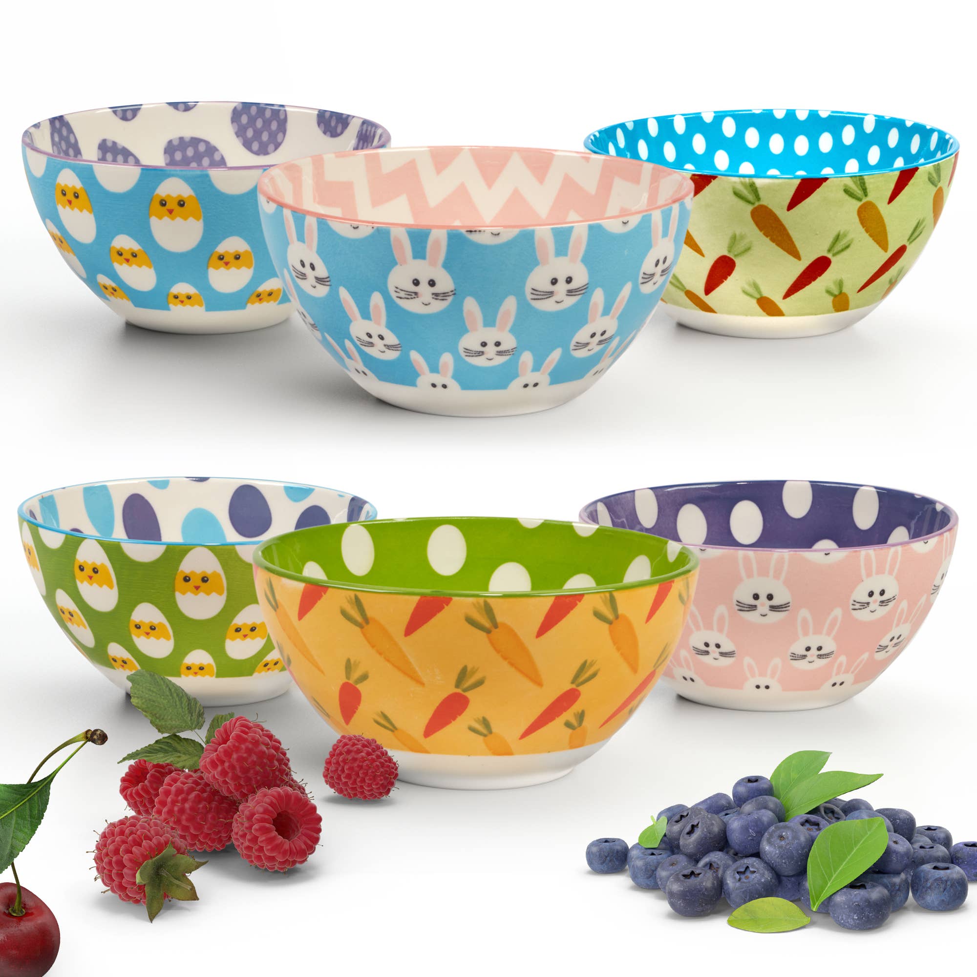 Certified International - Wholesale Bowl - Easter Pad Print 5in Bowls asst.1