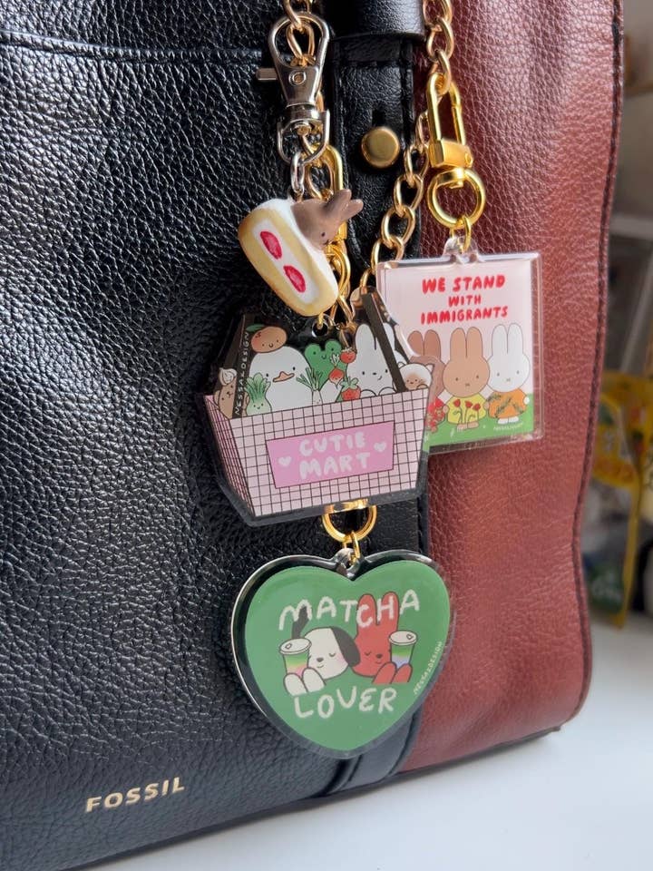 Acrylic keychain for wholesale by Nessakdesign