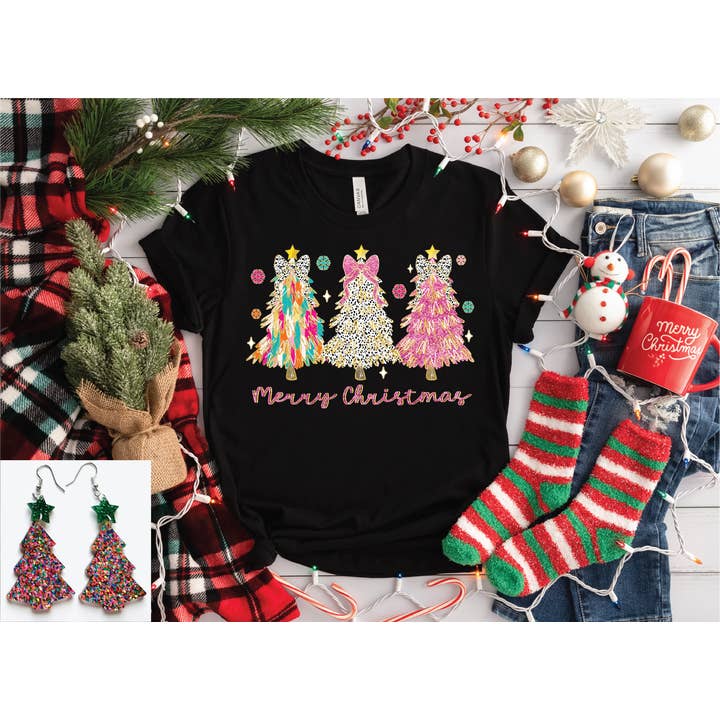 Merry Christmas Three Trees for wholesale by Southern Attitude Designs Inc