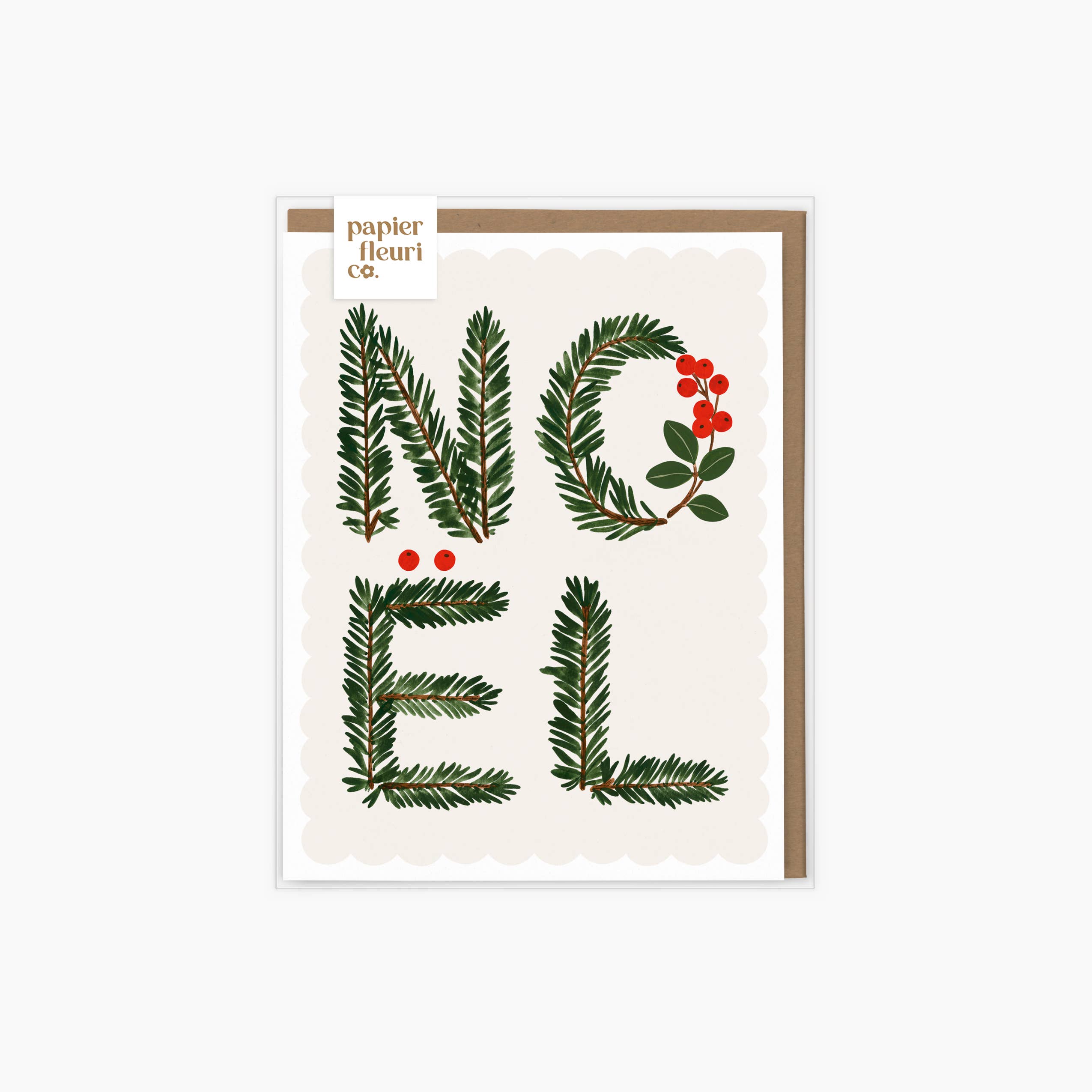 Papier Fleuri Co. - Wholesale Season's Greetings Card - NOËL | Boxed set of 6 cards