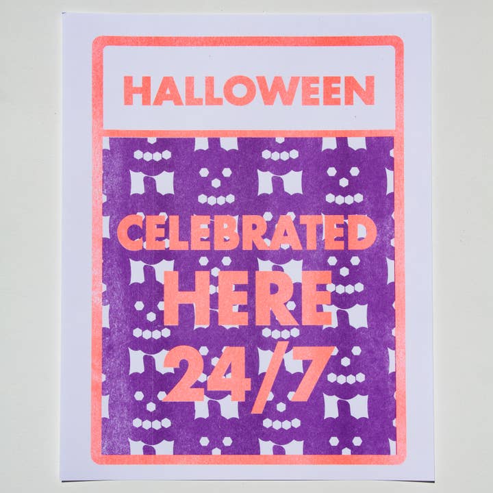 Halloween Celebrated 24/7 Here for wholesale by Shortt Editions