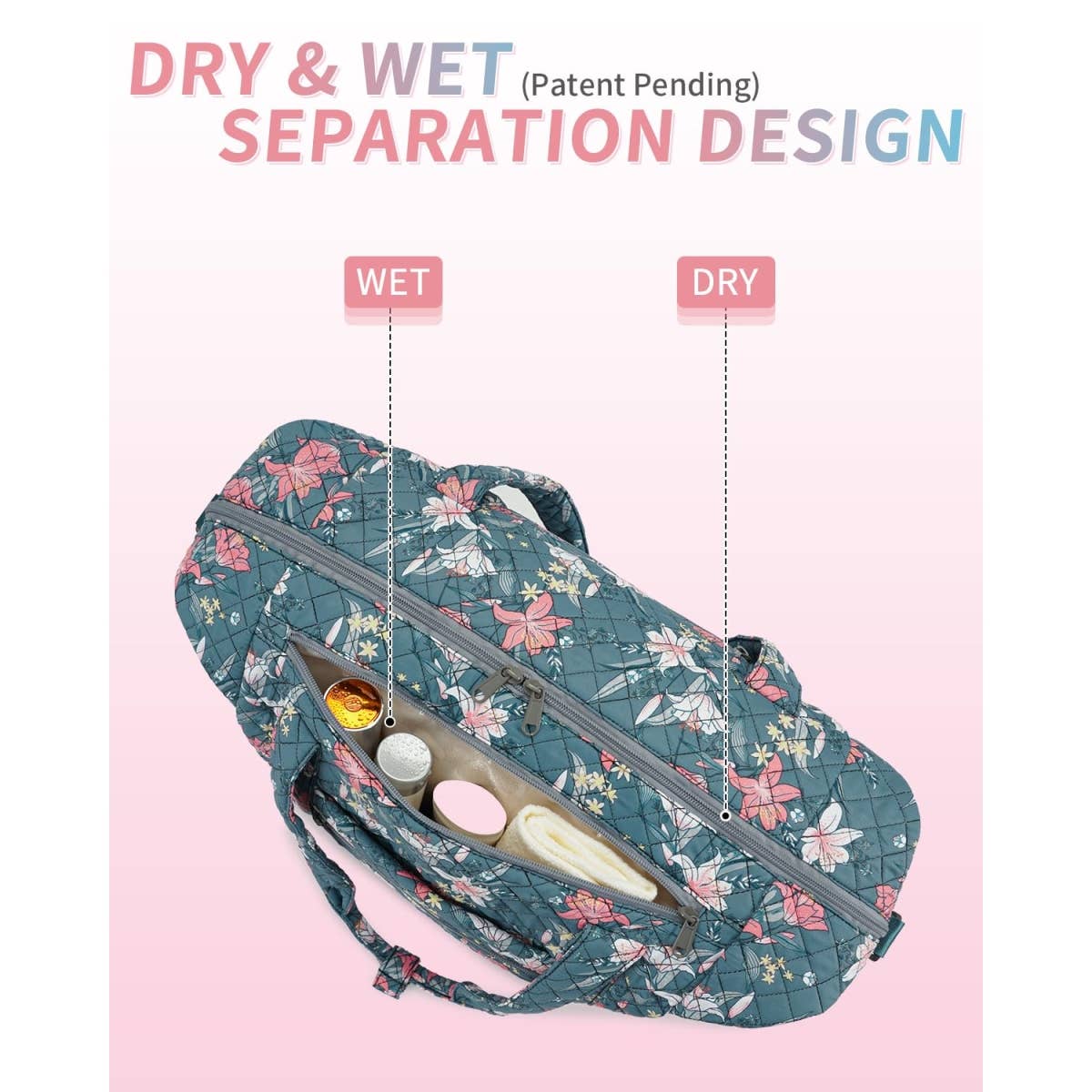 wandf – Großhandel Weekender-Tasche – Unisex – Gesteppte Schultertaschen Flugzeug Reisetasche Unter Sitz Tasche31