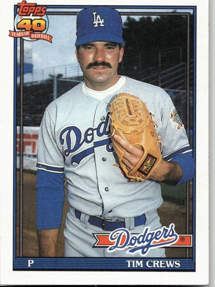 1991 Topps #737 Tim Crews pour la vente par Chronic Cards