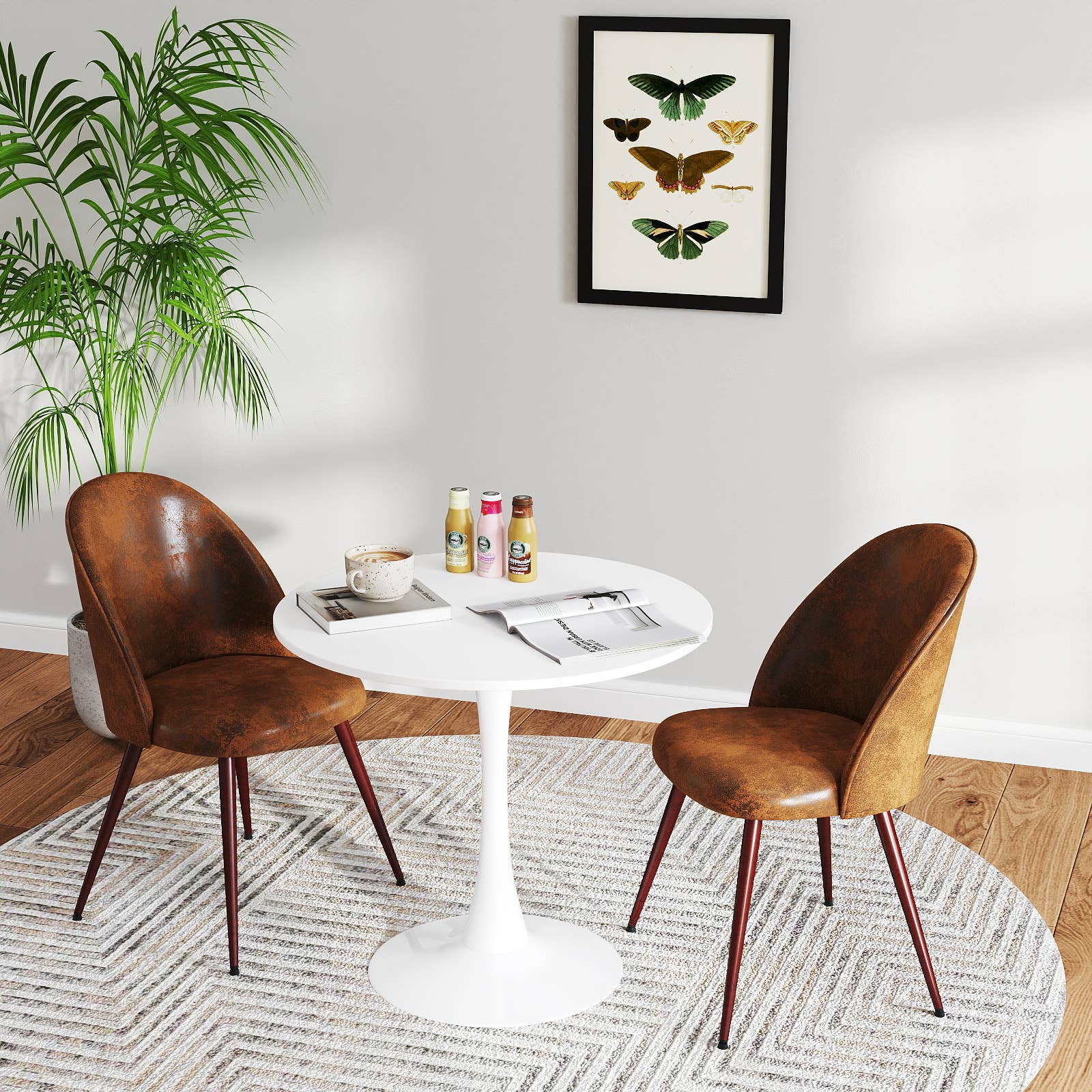 39F Inc. - Wholesale Patio Set - 3-Piece Dining Set With Round Table and 2 Optional Chairs9