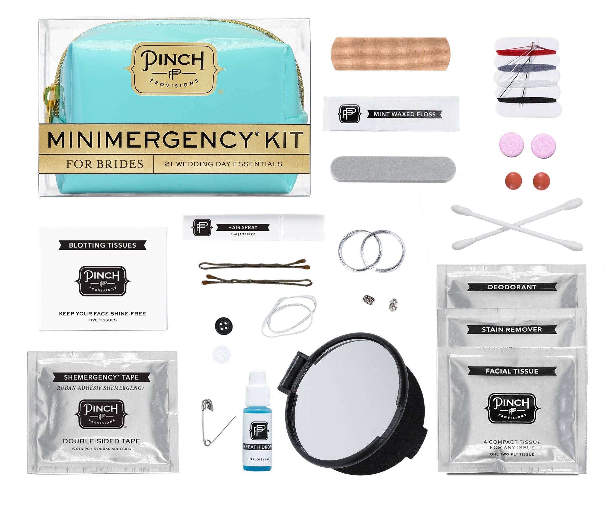 Pinch Provisions - Vente Pochette – femme - Kit de secours d'urgence pour mariées11