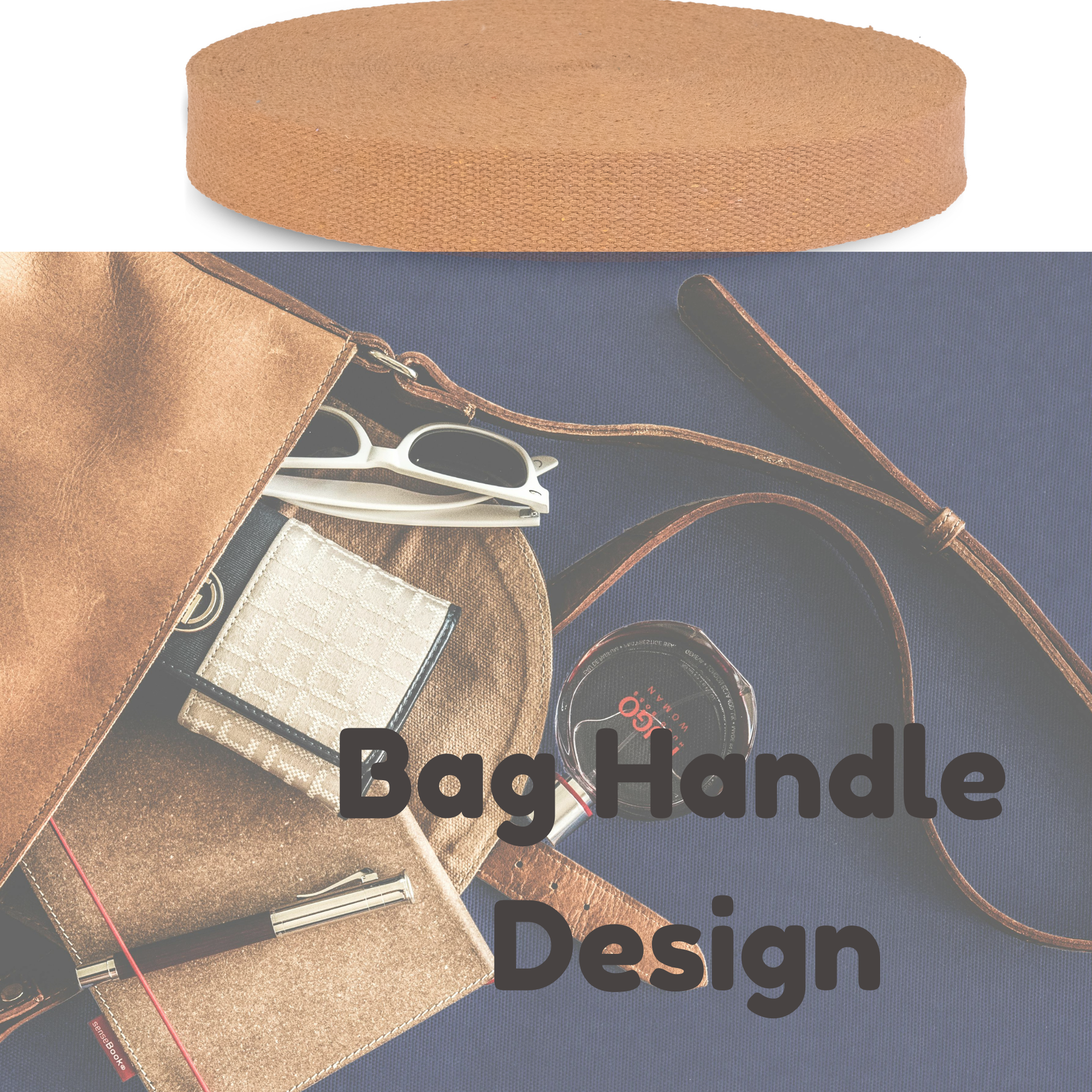 Dream Trimming Goods LLC - Wholesale Craft Supplies - 1.5" x 10 Yard Camel Yellow Heavy Cotton Webbing for Sewing1